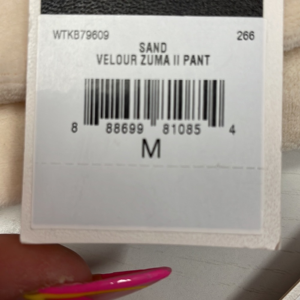 Juicy Couture velour cream zuma pant size large - Picture 14 of 14